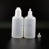 50 ML 100 Pcs/Lot High Quality LDPE Plastic Dropper Bottles With Child Proof Caps and Tips Vapor squeezable bottle short nipple Lqljn