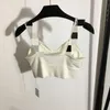 Women's Two Piece Pants Designer 2023 Spring Pieces Sets Crew Neck Empire Black White Button Long Sleeve Short TOLJ