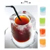 Ny hemlagad isfack Ice Making Ice Crate Ice Cups Rectangular Diy Molds Ice Maker Full Elasticity Ice Mold Ingen lukt Ice Box