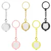 Keychains Classic Plain Metal Anti-Scratch Cover för Apple Airtags Case Keychain Protective Shell Tracker Air Tag Key Ring Holder