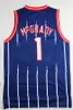 Rocket Tracy McGrady Basketball Jersey Houstons Hakeem Olajuwon Throwback Clyde Drexler violet noir blanc taille s-xxl