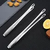 BBQ Grills 1Pcs Long Handle Multifunctional 304 Stainless Steel Barbecue Steak Clip Food Tongs Cooking Tools Non Slip Kitchen Accessories 230627