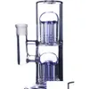 Smoking Pipes Unique Bong Hookahs Function Water Double Arm Tree Perc Recycler Dab Rigs Stereo Matrix Smoke Pipe With 14Mm Banger Dr Dhpmj