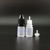 100 Pcs 3 ML Dropper 병 어린이 증거 안전 캡 팁 플라스틱 Dropper 병 짜기 전자 Cig 긴 젖꼭지 Ogihv