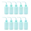 Bouteilles de stockage AD-10 PCS 250Ml Bouteille de lavage Bleu Narrow Mouth Squeeze Lab Plastic No Spill Bend Watering