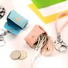 Fashion PU Leather Mini Wallet Keychain Car Bag Key Holder Coin Purse Earphone Box Case Storage Handbag Pendant Party Gifts