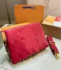 Coussin PM Sac à main Puffy Leather Designer Chain Crossbody Multicolor Floral Pattern Clutch Embossed Monograms Pillow Rose Rose Violet Navy Blue Cream