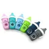 New Baby bottle cartoon silicone pipe Baby bottle smoking set Multi Colors Wholesale GG