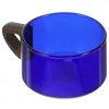 La vaisselle place la tasse de café en verre de tasse d'eau de grande capacité avec la boisson de poignée