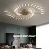 Avizeler Yaratıcı Nordic Oturma Odası Yatak Odası Için LED Havai Fişek Avize Modern Tavan Işıkları Güzel Ev Deco Lambası