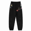 Mens Graffiti Calças Galerias Sweatpants Depts Salpicado Carta Imprimir Casal Feminino Solto Versátil Casual Reto Cinza