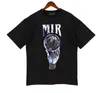 T-shirts masculinas de verão de qualidade Designer masculino Amirs T-shirt estampada Manga curta Casual Letter T-shirt Solta Camiseta masculina gola redonda Camiseta oversize Graffiti T-shirts Wl