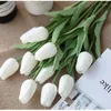 Dekorativa blommor 1 PC Pu Real Touch Tulips Artificial Arrangement för Home Office Wedding Decoration