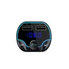 T24 Car MP3 Music Player Card Slot FM Transmitter Bluetooth Hands-Free Dual USB Car Charger