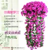 Dekorative Blumen 1pc Violett Künstliche Blumenparty Dekoration Simulation Valentinstag Hochzeitswand Hanging Korb Orchidee Fälschung