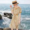 Zuoman Loose Floral Szyfonowa sukienka Summer Vintage Casual Silk Midi Dres Elegant BodyCon Party Vestido 220526