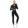 Yoga Outfit 2/3Pcs Nahtlose Yoga Set Gym Fitness Kleidung Frauen Yoga Anzug Sportswear Weibliche Workout Leggings Top sport Kleidung Trainingsanzug 230626