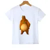 T-shirts Enfants T-shirt Soleil Grizzy Ours Imprimé Animal T-shirt Garçons Noël Lemmings T-shirt Camisetas Tops 230626