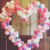 Hängande rack hjärtformad ballong båge diy ballong arch garland balloon arch stand kit för utomhus bröllop jubileumsdekorationer x0710 x0719