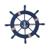 装飾的なオブジェクト図形地中海船舵装飾航海ボートホイールヘルム木製クラフトホームデコレーションアクセサリー