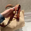 고리 버들 잔디 디자이너 비치 가방 Panier Womens Tote 뜨개질 어깨 가방 디자이너 Luxurys Bucket Crossbody 빈티지 밀짚 가방 핸드백