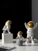 Decorative Objects Figurines Nordic Modern Astronaut Miniature Figurines Resin Craft Home Fairy Garden Desk Decoration Furnishing Articles Room Accessories