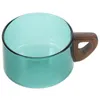 Dinnerware Sets Large Capacity Water Cup Glass Coffee Mug With Handle Beverage Drinking