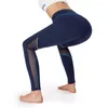 Pantalons actifs femmes Sport Leggings plus fort Fitness Gym entraînement exercice collants sans couture Stretch ascenseur hanche maille voir à travers 2XL