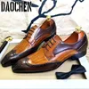 Boots marque hommes chaussures en cuir lacets up pointues couleurs mixtes brogues oxford mens robes chaussures office de mariage chaussures formelles hommes