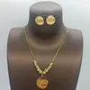 Halskette Ohrringe Set Nigeria Schmetterling Afrikanischer und Perlen Schmuck Böhmen Design Goldene Farbe Schmuck Geschenke