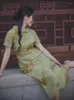 Etnik Giyim Geliştirilmiş Cheongsam Elbise Yaz Kız Mizaç Genç Stil Günlük Retro Çinli Kadın Hanfu