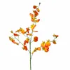 10Pçs 80cm 4 Garfo Oncidium Seda Decoração de Casa Decoração de Casa Artificial Flores Falsas Fotografia Guirlanda Orquídeas