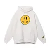 Kvalitetsdrag Vinterbomullsfoder Smile Anime Y2K Men Sweatshirts Causal Hot Plain Drews Barrier Hoodie Soft Streetwear 930 83