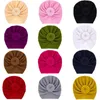 Hair Accessories 2023 Autumn Winter Born Baby Waffle Solid Ball Donut Turban DIY Christmas Headband For Girl/Boys Headwear