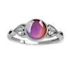 Band Rings Selling 925 Sier Mix Size Mood Ring Changes Color To Your Temperature Reveal Inner Emotion Finger Jewelry Bk Drop Delivery Dhijr