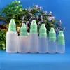 Mixed Size Plastic Dropper Bottles 5ml 10ml 15ml 30ml 50 Pcs Each LDPE PE With Tamper Proof Caps Tamper Evidence Liquids EYE DROPS E-CI Amua