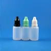 100 Uds. Frascos cuentagotas de plástico de 20ML a prueba de manipulaciones punta de aguja larga y delgada E CIG líquido Liquide aceite jugo Vapor 20 mL Knotr