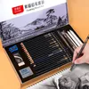 Cleaners Nyoni Professional 29pcs Sketch Pencil Set Drawing Charcoal Kit Pencils Set School Students Art Painting Supplies