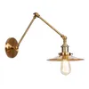 Wandlampen Gouden Retro Nordic Loft Industriële Verstelbare Lange Zwenkarm Lamp Armatuur Vintage Led Lamp Wandlamp Lichten Lampen Schans