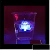 Decoração de festa Aoto Colors Mini Romantic Luminous Artificial Ice Cube Flash Led Light Wedding Christ Drop Delivery Dhzhc