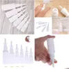 Key Rings 1Pc White Vacuum Plastic Nasal Spray Bottles Pump Nose Fog Mist Bottle For Medical Packaging 5Ml 10Ml 15Ml Dhrxt