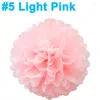 Dekorativa blommor 10 st 10 '' Tissue Paper Pompoms handgjorda bröllopsdekoration Garland Peony Flower Ball Artificial