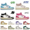 High Autry Medalist Leather Sneaker Designer Shoes Women Casual Trainer Autries Action Shoes Suede Low USA Upper Two-Tone Pink Golden Panda Lows UNC Sneakers