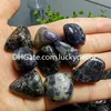 Iolite Tumblestones Pocket Palm Stones Gifts Beautiful Irregular Polished Natural Cordierite Crystal Bulk Lot Tumbled Water Sapphire Gemstones Mineral Specimen