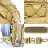 Bolsas multifuncionais bolsa de estilingue tática militar acessórios de caça EDC bolsa de ombro à prova d'água para homens tecido de cordura durável pacote de acampamento MolleHKD230627