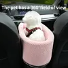 Cat Beds Furniture Portable Pet Dog Car Seat Central Control Nonslip s Safe Armrest Box Booster Kennel Bed For Small Travel 230626