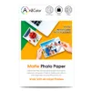 Papper 50 Sheets A4 Matt Photo Paper Inkjet Printer Photographic Paper 108G Waterproof Faderisesitant Compatible for Inkjet Printer