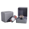 Chokers PU Leather Watch Box Fashion Veet Lining Bracelet Sieraden Display Case Protective Organizer met zachte kussens voor mannen vrouwen