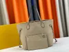 M45686 M40995 NF paquete de compras para mujer diseño de cuero genuino bolso de hombro bolso de mano de lujo en relieve bolso de mamá