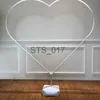 Hängande rack hjärtformad ballong båge diy ballong arch garland balloon arch stand kit för utomhus bröllop jubileumsdekorationer x0710 x0719